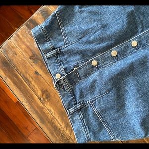 Silver Lake Wrangler Buttonfly Denim Skirt